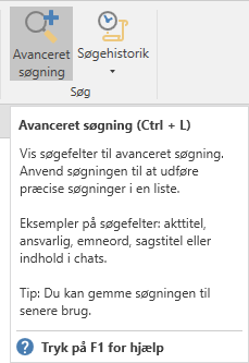 tooltip advanced search