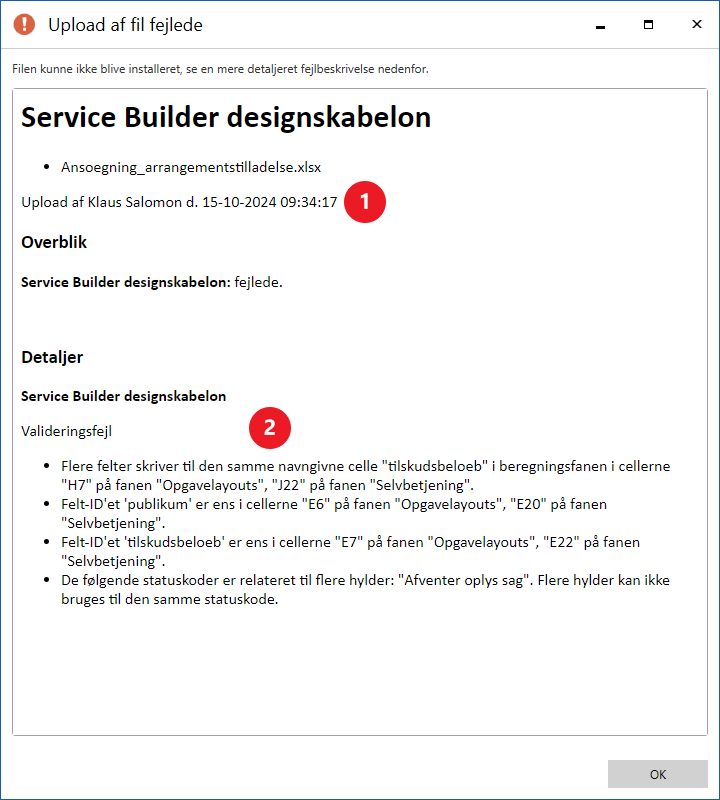 upload report detailed 2