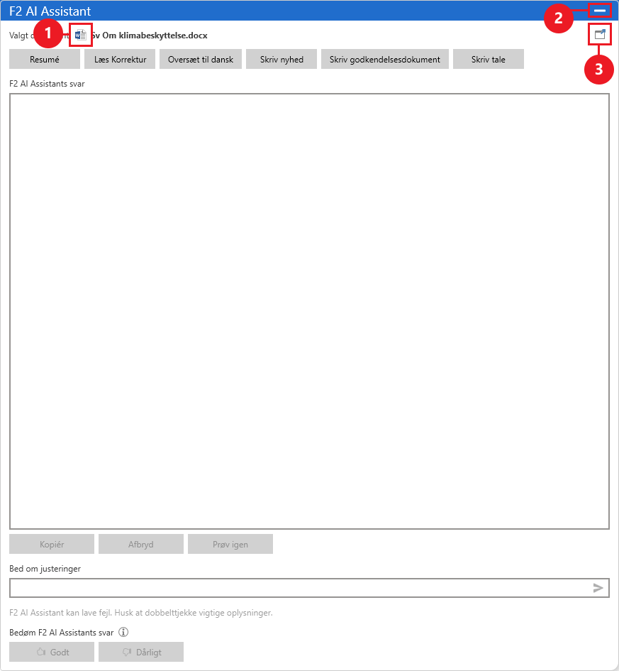 ai assistant window