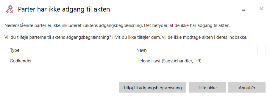add approvers access restriction