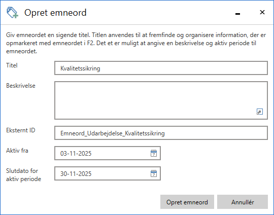 new keyword dialogue