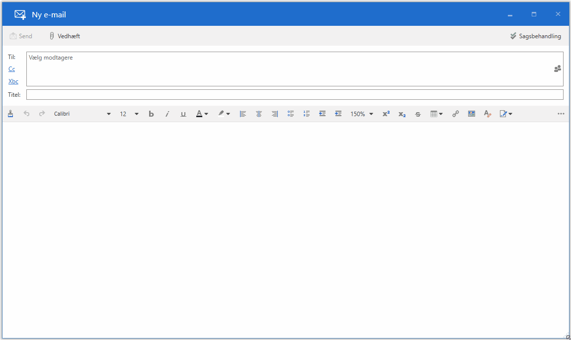 simple email to record