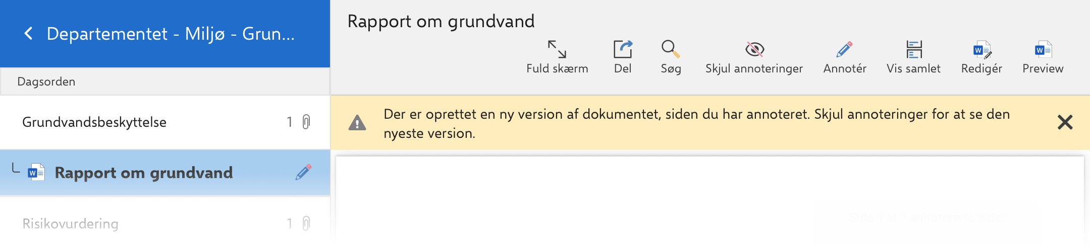 new version warning