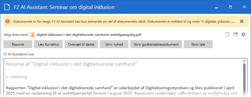 document cutoff message