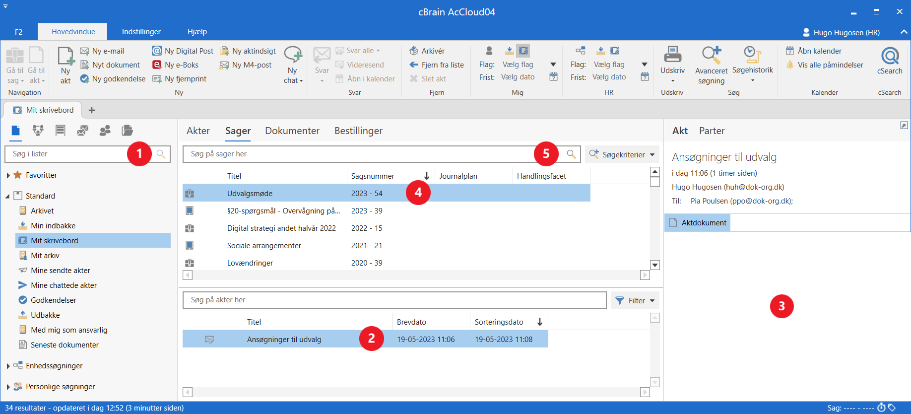 shortcuts main window