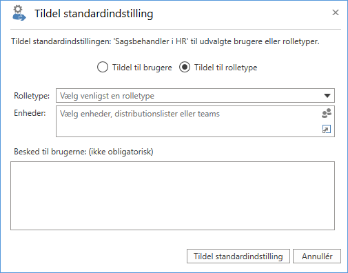 default settings window roles