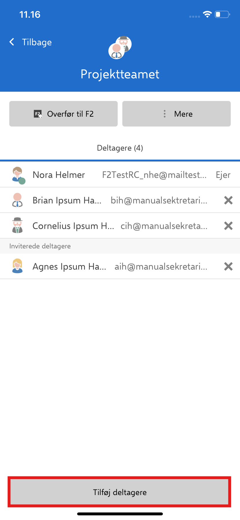 add participant