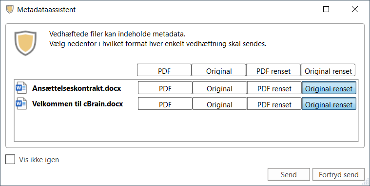 metadata assistent