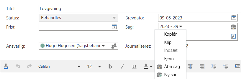 arrow down menu