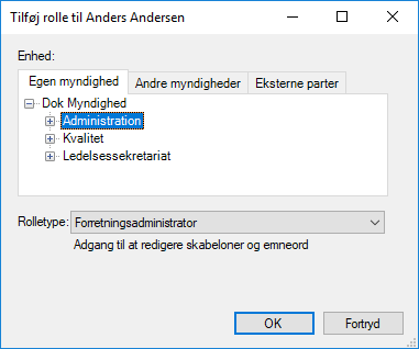 assign role