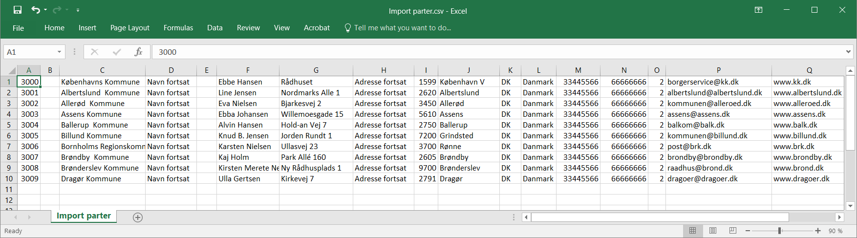 excel import file