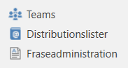 teams menu