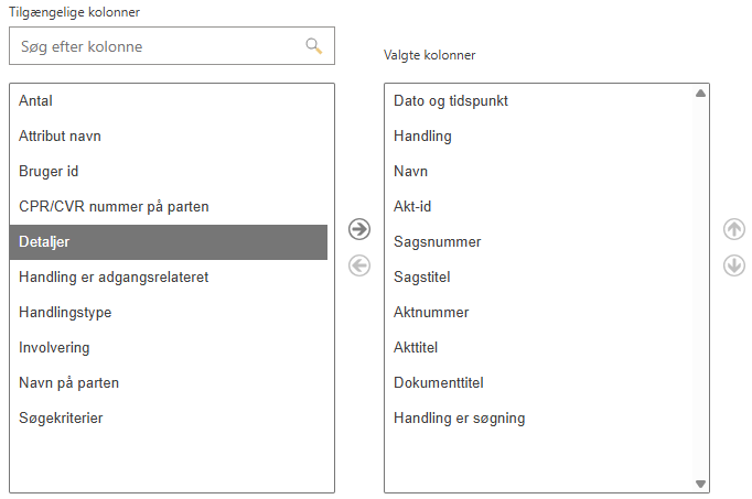 select columns