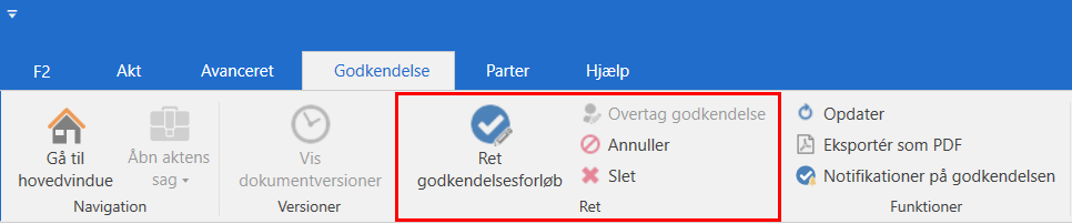 edit approval menu group