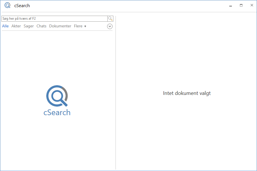 the csearch window