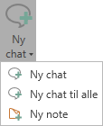 new chat dropdown