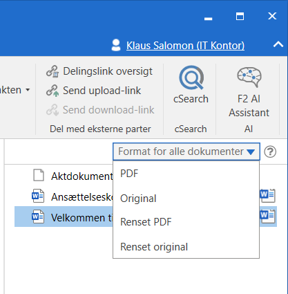 dropdown