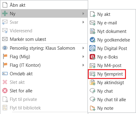 create right click