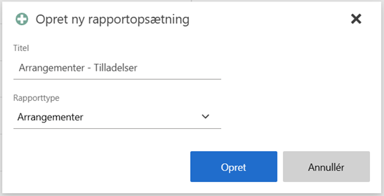 analytics create report