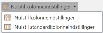 reset column settings