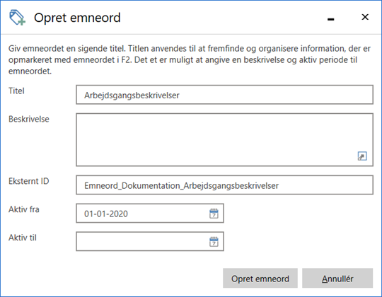 keyword create