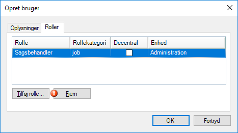 role added user