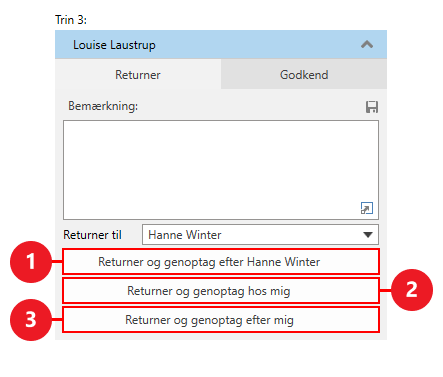 approval return options
