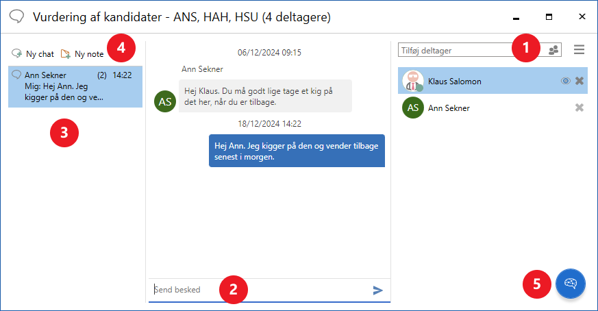 chat window