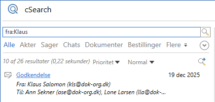 search from