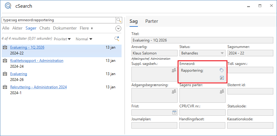 search keyword