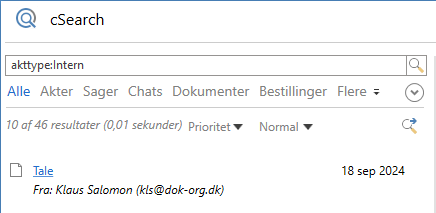 search record type