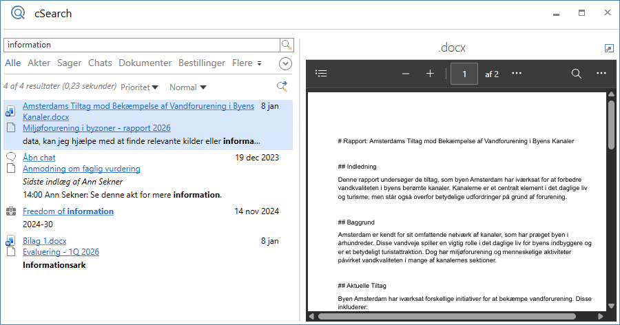simple csearch
