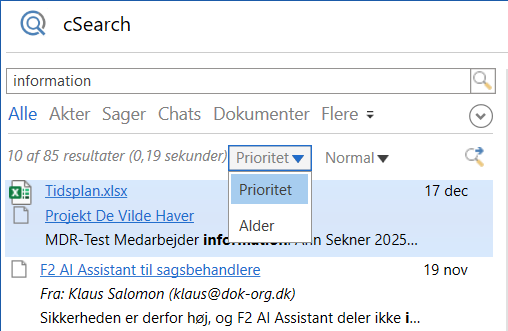 sorting csearch