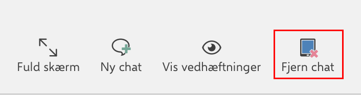 chats remove chat