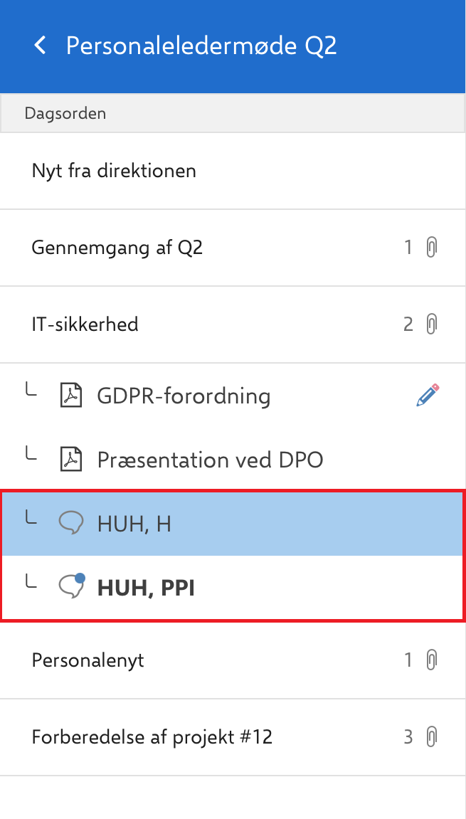 meetings chat overview