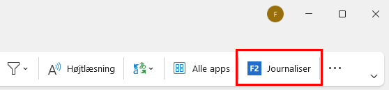 add in outlook bar blue