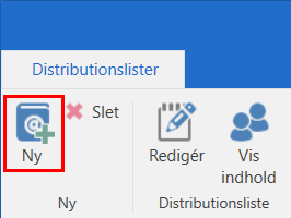 create new distribution list