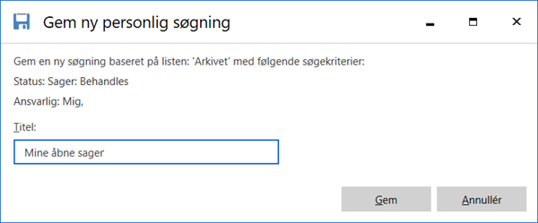 save new search