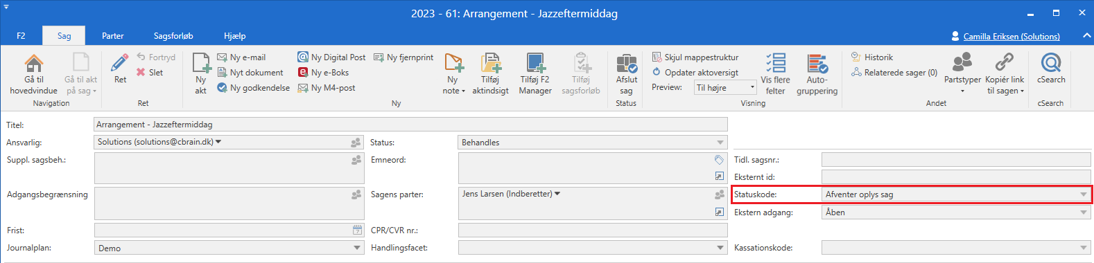 progress code case window