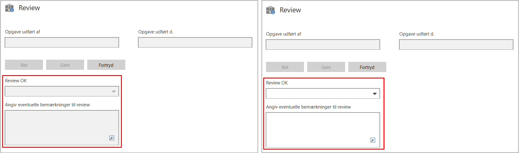 review task locked