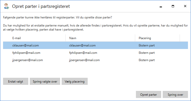 create participant