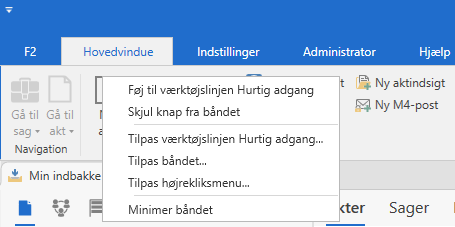 right click menu item