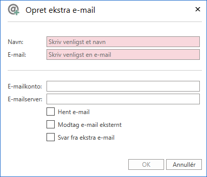 extra email create