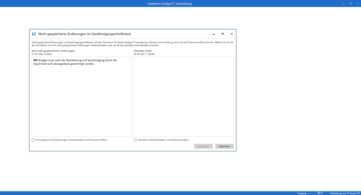 document recovery open record