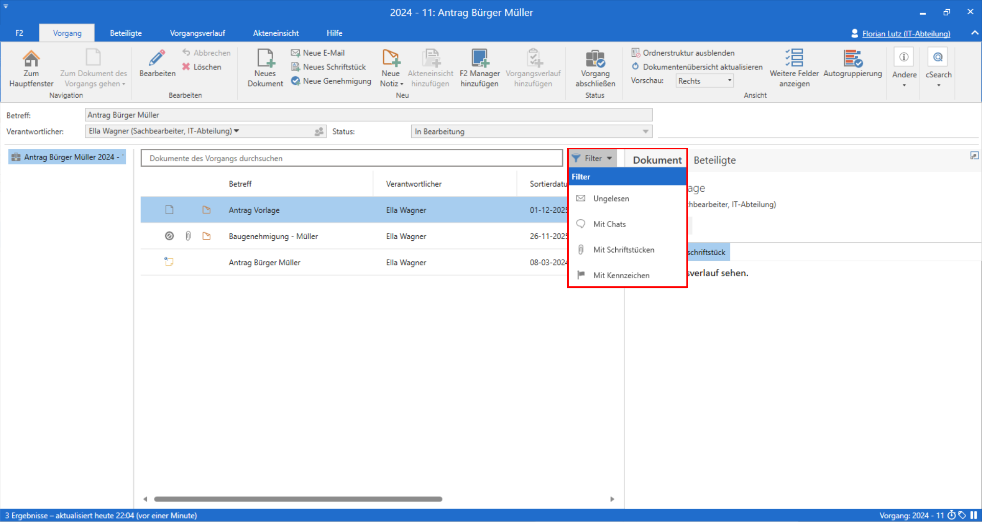 filter records case window