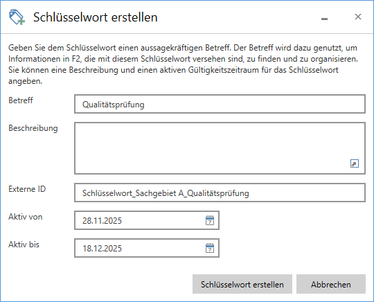 new keyword dialogue