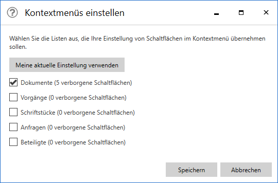 setup right click menus