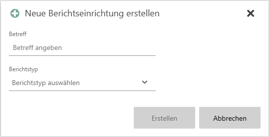 create new report