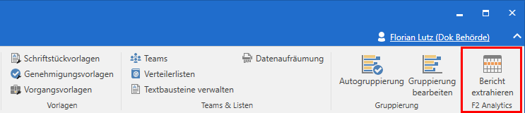 settings tab draw report item