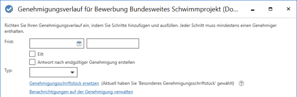 new approval document